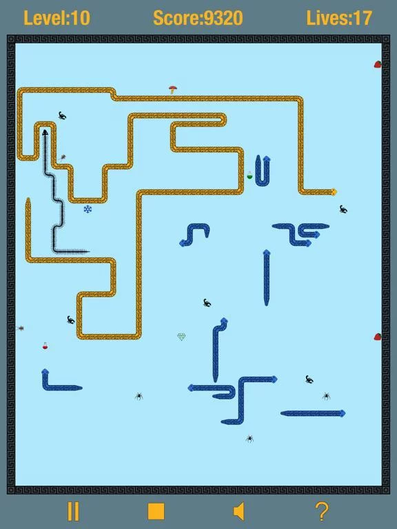 Изображение игры: Fighting Snakes