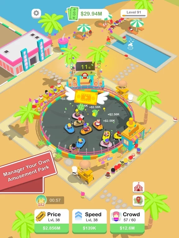 Изображение игры: Bumper Cars Idle