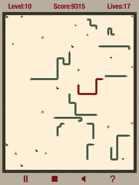 Изображение игры: Fighting Snakes