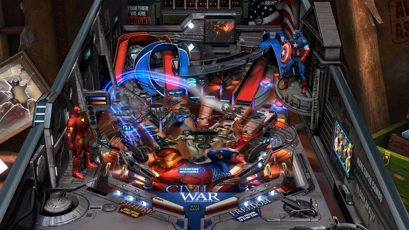 Изображение игры: Pinball FX3 - Marvel Pinball: Heavy Hitters