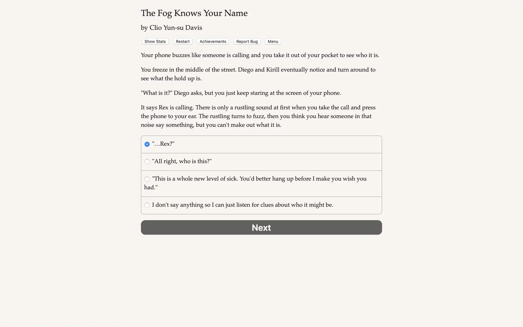 Изображение игры: The Fog Knows Your Name