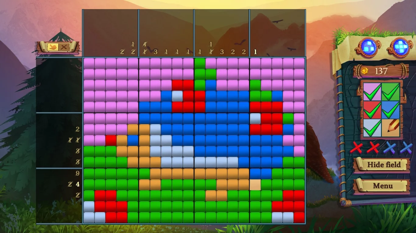Изображение игры: Adventure mosaics. Forest spirits