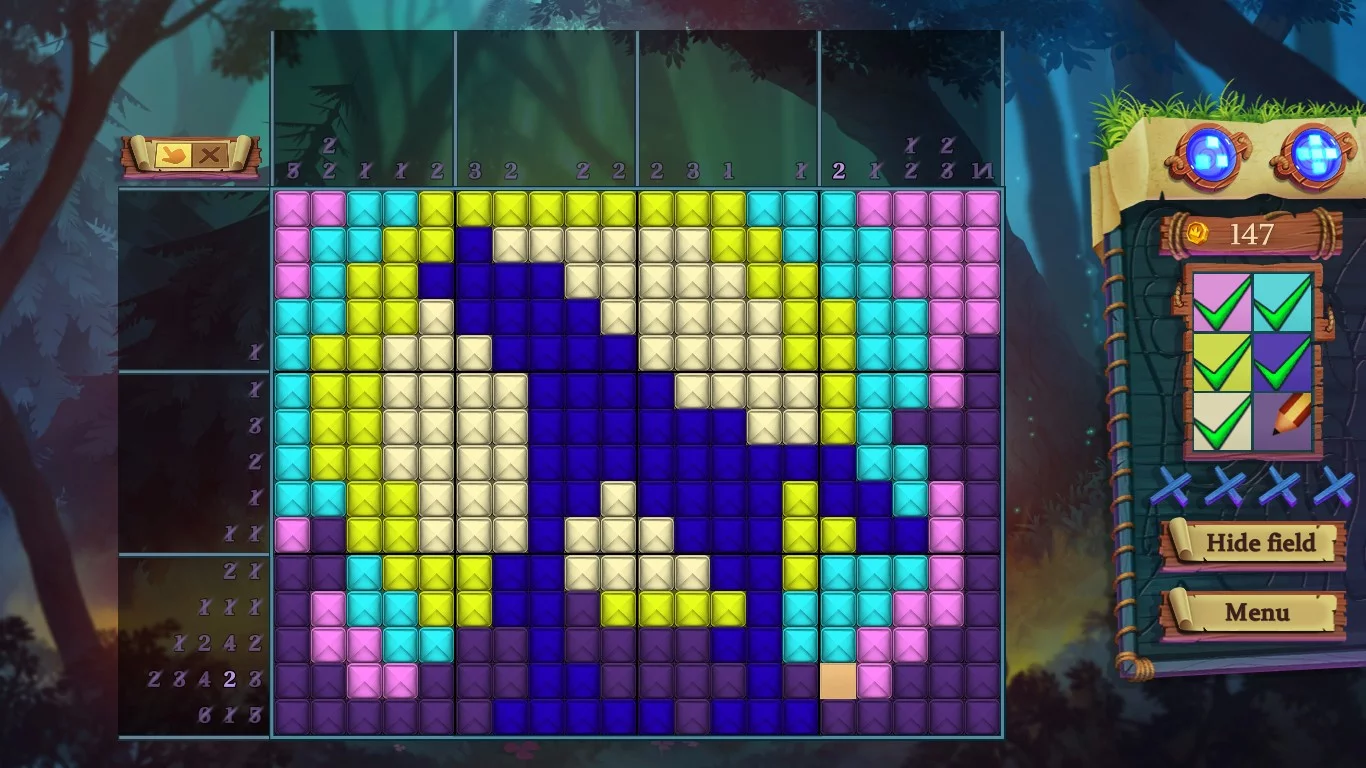 Изображение игры: Adventure mosaics. Forest spirits