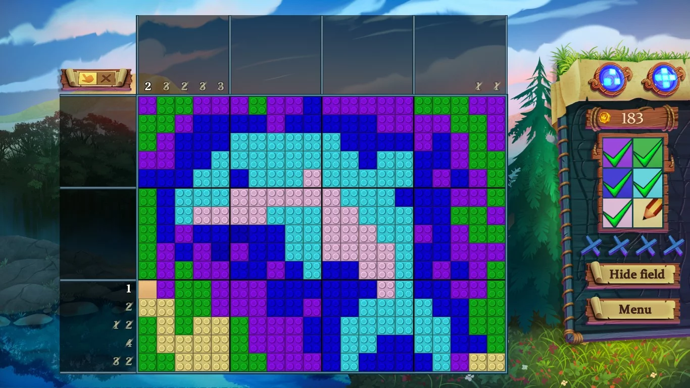 Изображение игры: Adventure mosaics. Forest spirits