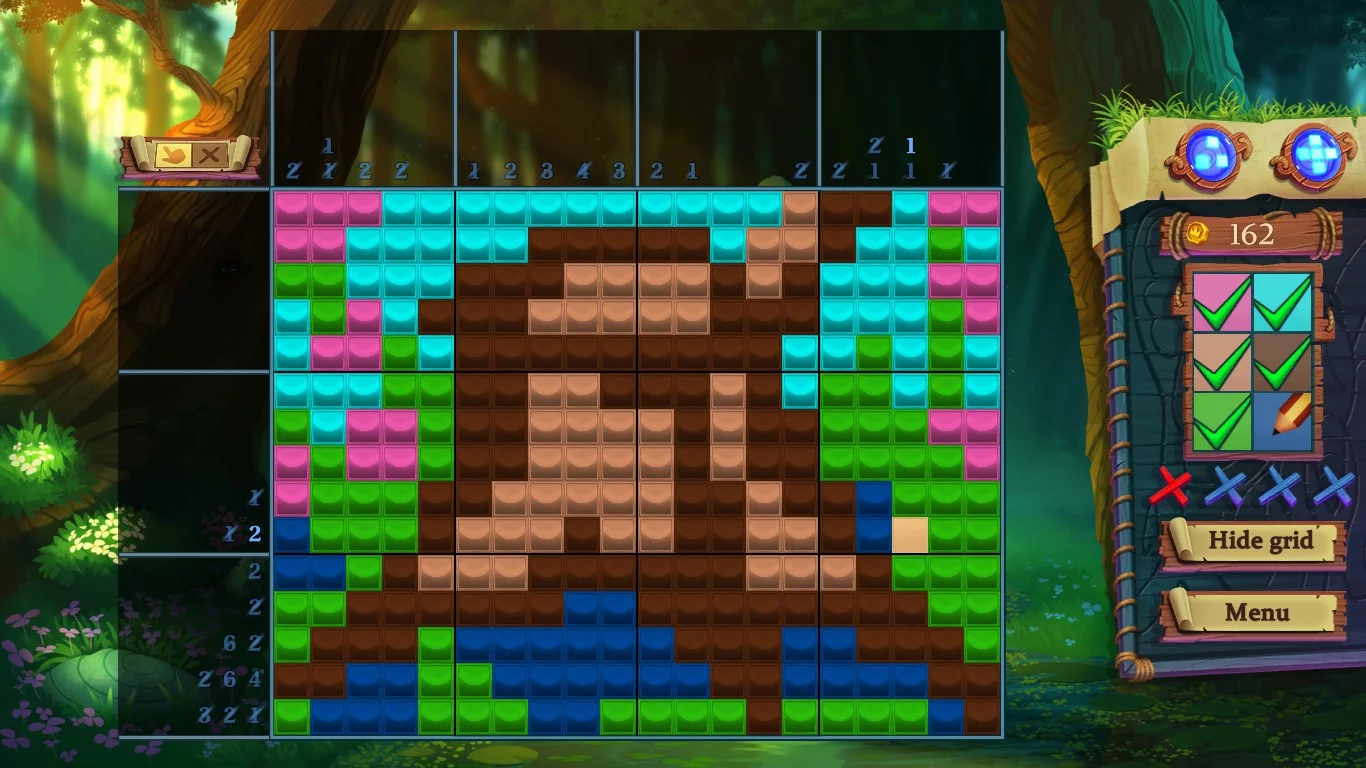 Изображение игры: Adventure mosaics. Forest spirits
