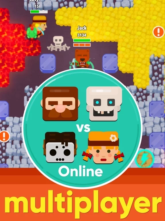 Изображение игры: Dig Bombers: Battle Royale