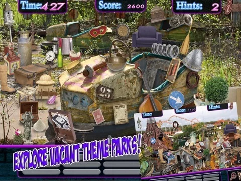 Изображение игры: Haunted Theme Park Hidden Object – Mystery Amusement Parks Pic Puzzle Objects Spot Differences