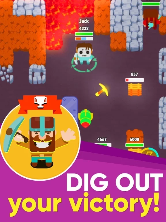 Изображение игры: Dig Bombers: Battle Royale