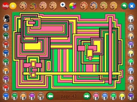 Изображение игры: Geometric Designs Coloring