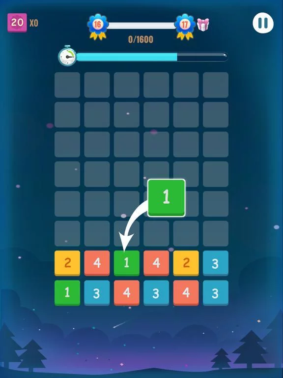Изображение игры: Drag Number and Merge