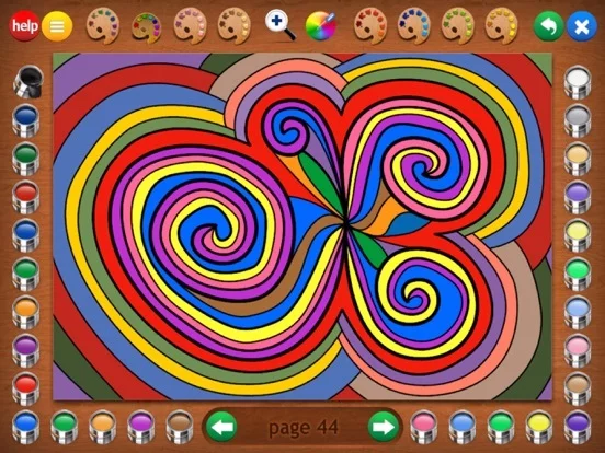 Изображение игры: Geometric Designs Coloring