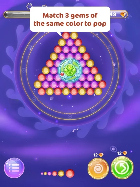 Изображение игры: Bubble Magic Gem