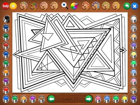 Изображение игры: Geometric Designs Coloring