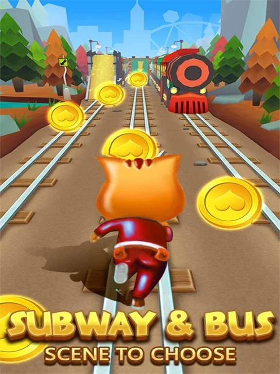 Изображение игры: Subway Cat Hero
