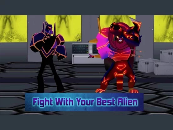 Изображение игры: Super Fighting Alien Games