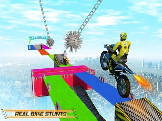 Изображение игры: Bike Racing Impossible Tracks