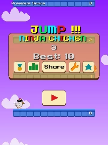 Изображение игры: Jump Ninja Chicken