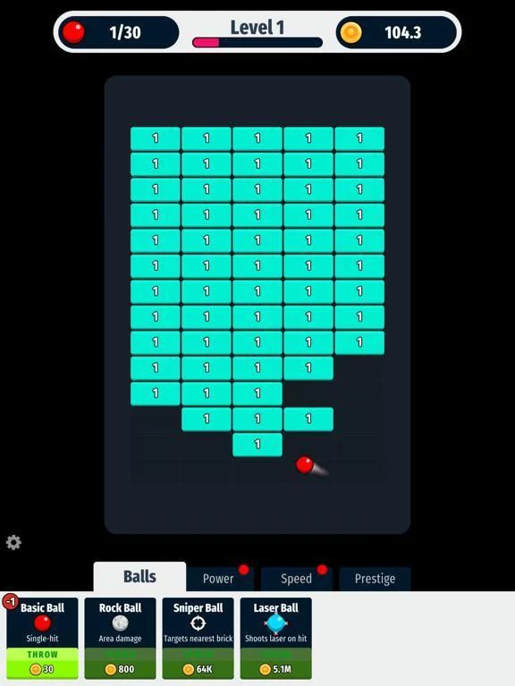 Изображение игры: Idle Brick Shooter