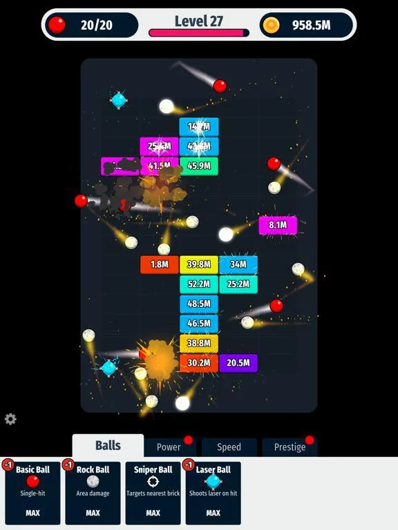 Изображение игры: Idle Brick Shooter