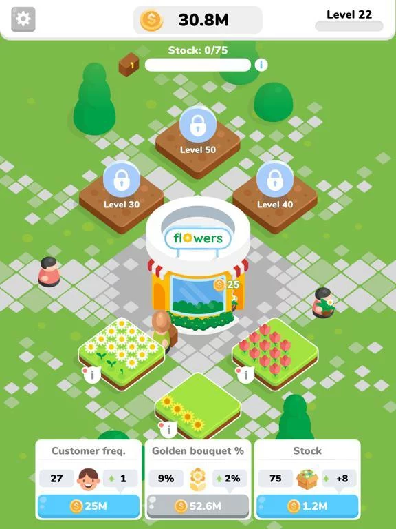 Изображение игры: Flower Shop Idle