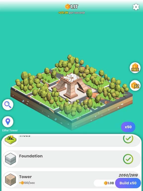 Изображение игры: Idle Landmarks
