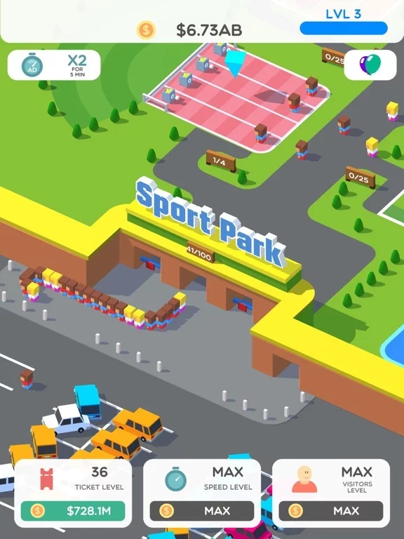 Изображение игры: Idle Sport Park Tycoon