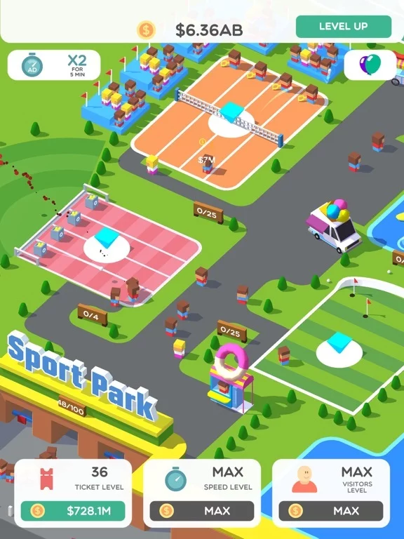 Изображение игры: Idle Sport Park Tycoon