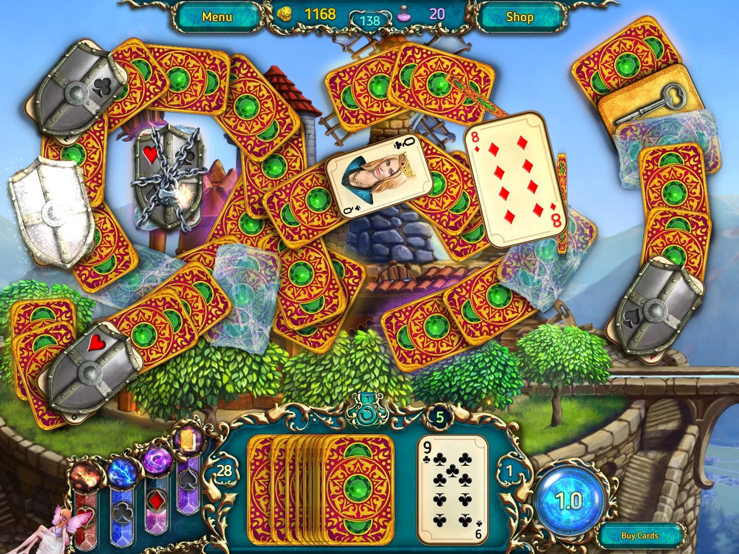 Изображение игры: Dreamland Solitaire: Dragon's Fury