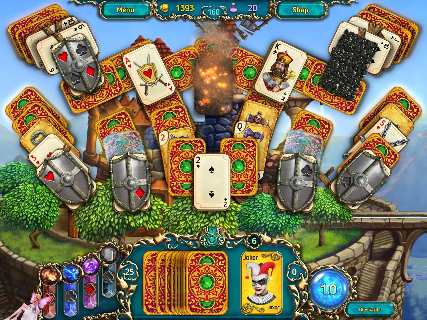 Изображение игры: Dreamland Solitaire: Dragon's Fury