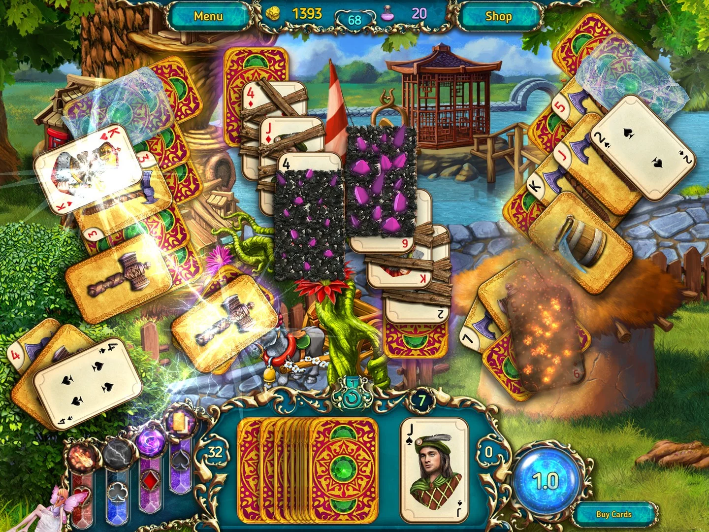 Изображение игры: Dreamland Solitaire: Dragon's Fury
