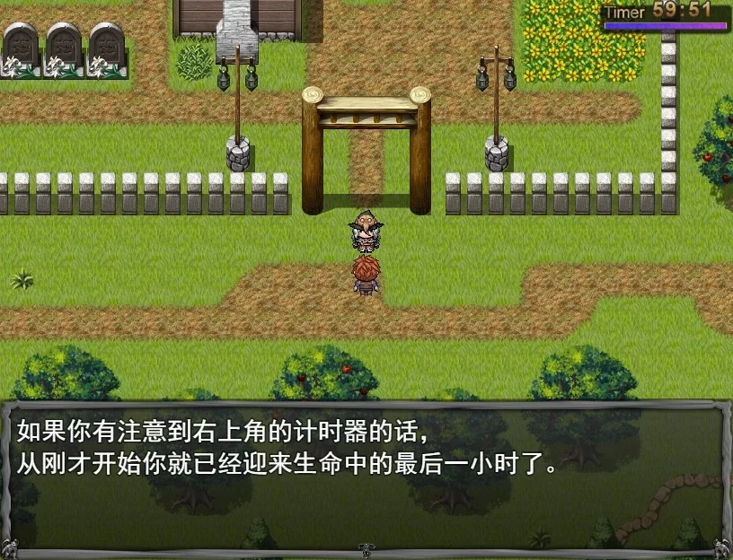 Изображение игры: 如果成为勇者后只剩下一小时生命该如何打倒魔王活下去？