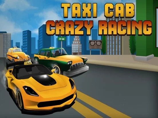 Изображение игры: Taxi Cab Crazy Race 3D - City Racer Driver Rush