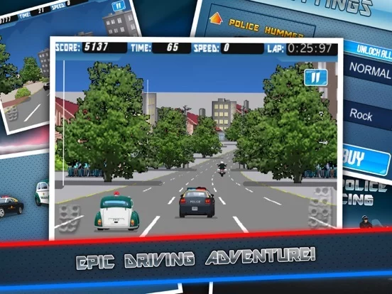 Изображение игры: Police Chase Racing - Fast Car Cops Race Simulator