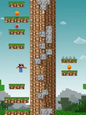 Изображение игры: Blocky Jump Bro 3D - Run Block Roads Escape Adventure Story