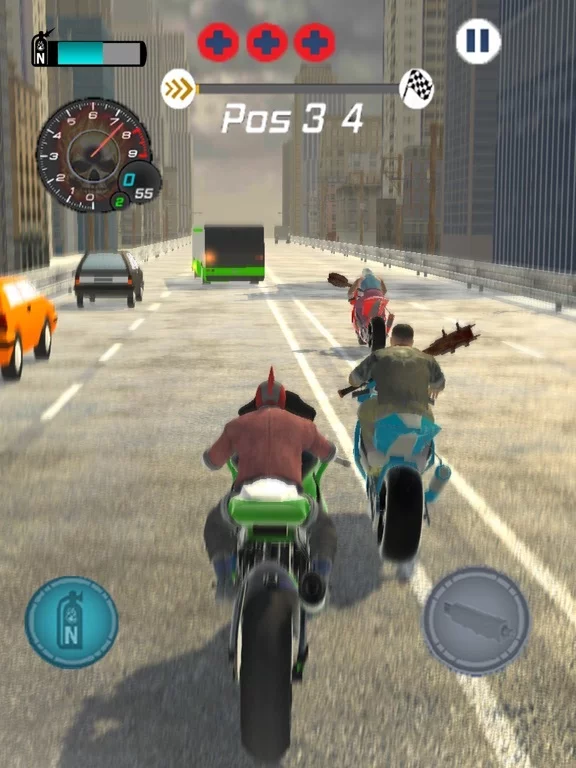 Изображение игры: Moto Survival Racing 2019