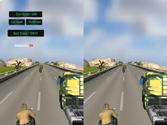 Изображение игры: VR US ARMY MOTO RACER