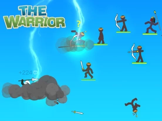 Изображение игры: The Warrior - Top stickman