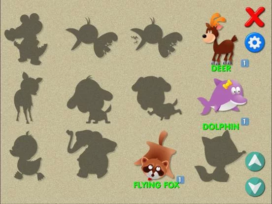 Изображение игры: Animals matching memory game for kids