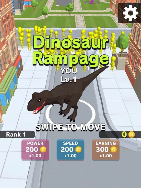 Изображение игры: Dinosaur Rampage