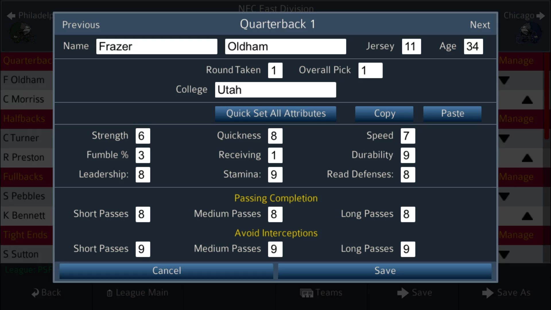 Изображение игры: Pro Strategy Football 2020