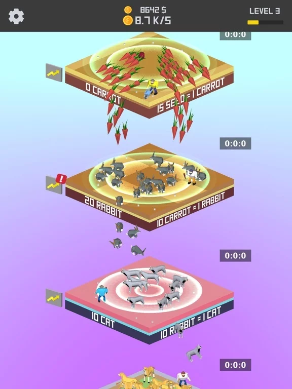Изображение игры: Idle Animal Merger