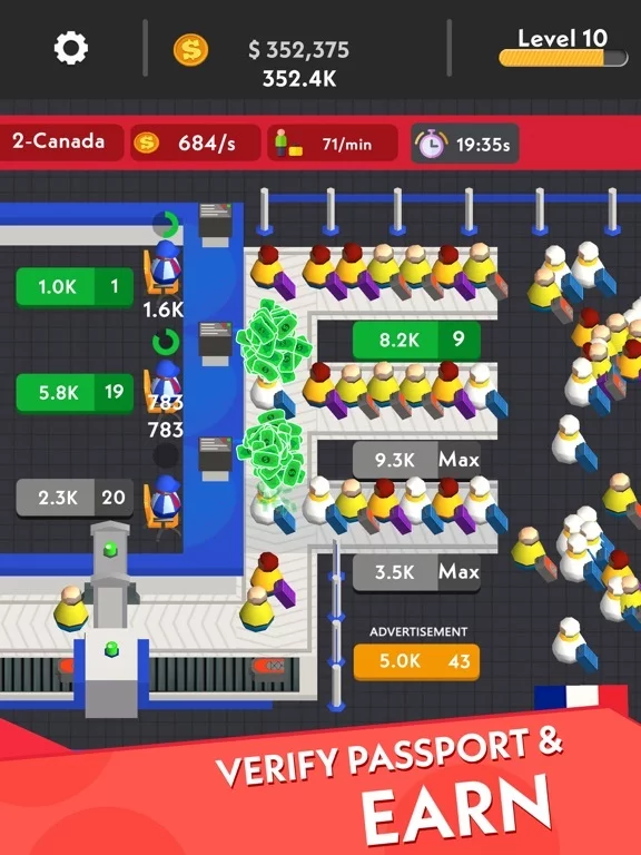 Изображение игры: Idle Passport Tycoon