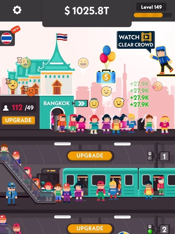 Изображение игры: Idle Subway Tycoon