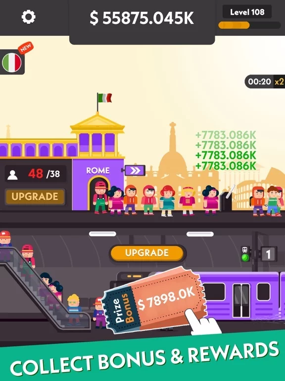 Изображение игры: Idle Subway Tycoon