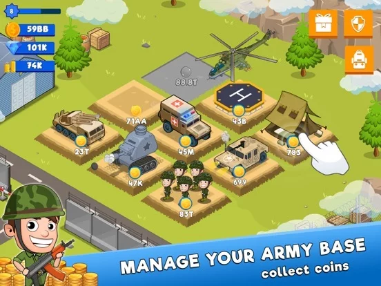Изображение игры: Idle Army Tycoon