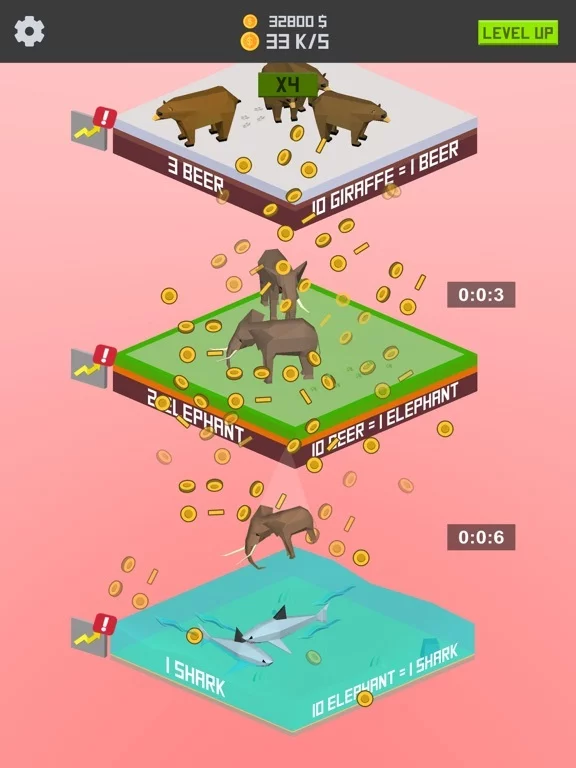 Изображение игры: Idle Animal Merger