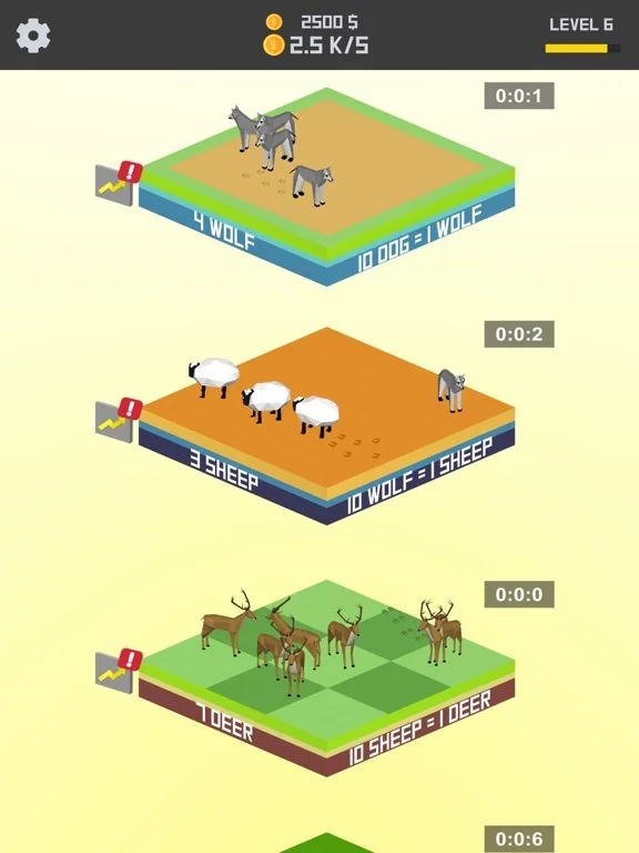Изображение игры: Idle Animal Merger