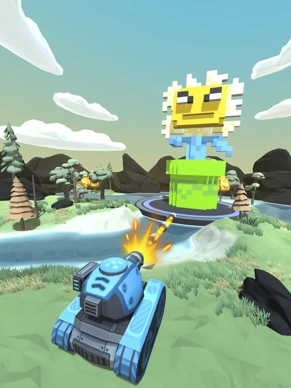 Изображение игры: Fire Ball: Shoot Voxel Blast!
