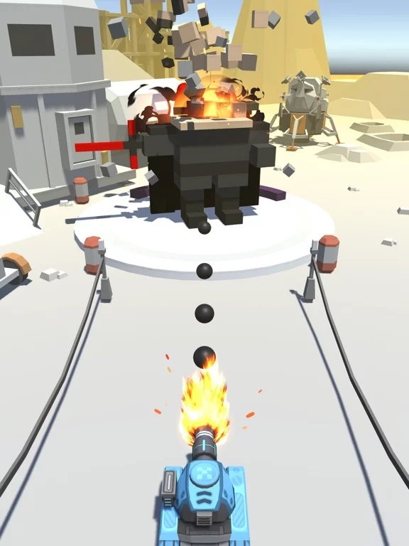 Изображение игры: Fire Ball: Shoot Voxel Blast!