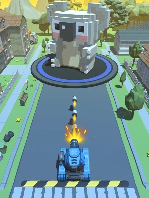 Изображение игры: Fire Ball: Shoot Voxel Blast!